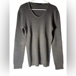 Gucci Black, Gray, Blue Fleck Knit Sweater XL Men’s